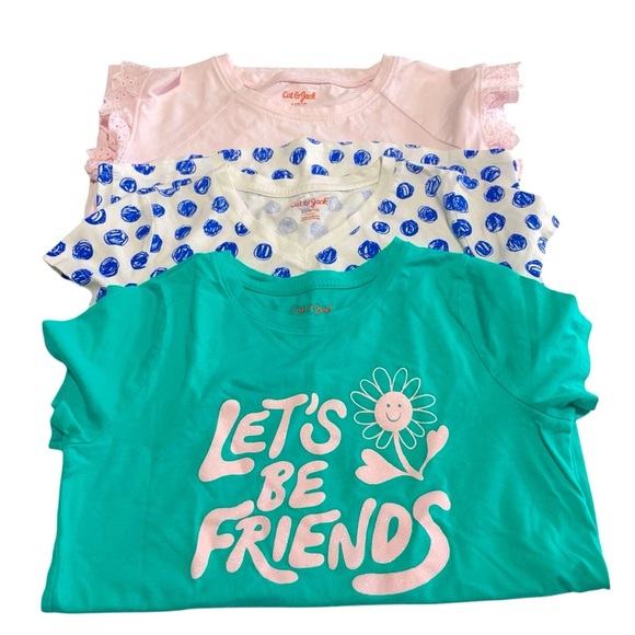 Cat & Jack Graphic Tees Set of 3 size L 10/12 - Picture 1 of 5